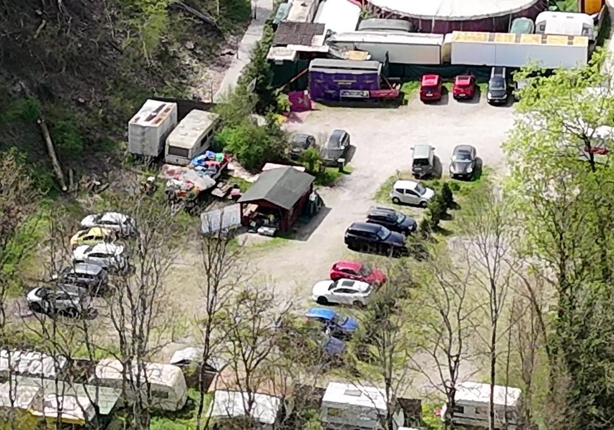 Aussenparkplatz im Mange Areal Roggwil